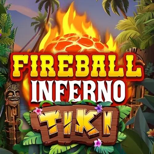 Fireball Inferno Tiki by NetEnt, showcased at robocatcasinos.fi – game logo