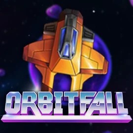 Logo of Orbitfall from ELK Studios at Robocat Casino